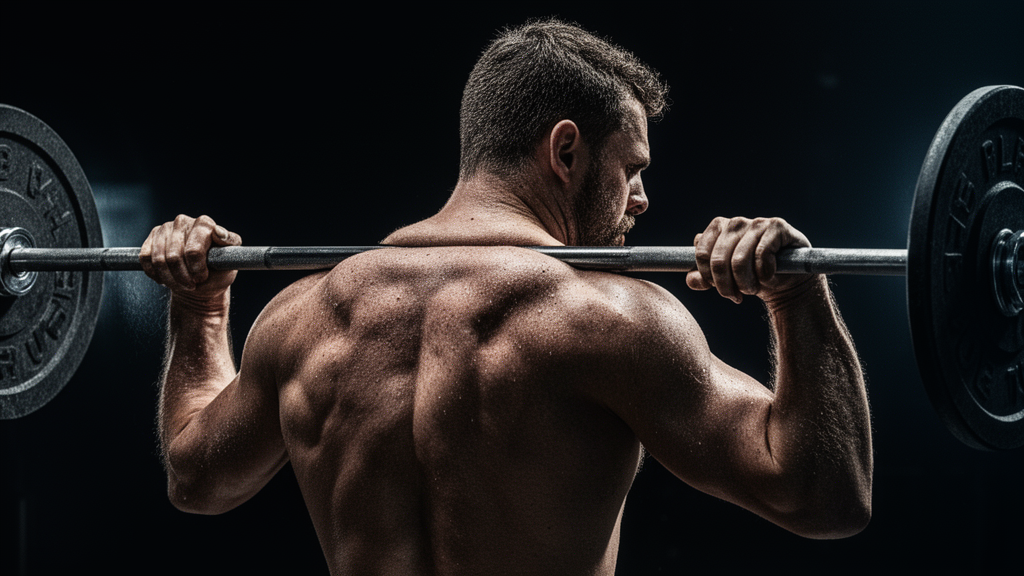 Frustrated lifter sitting on a bench with a holographic 'Battery Empty' icon hovering above