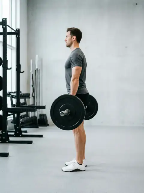 Animated loop of the snatch showing the start, midpoint and finish of one repetition